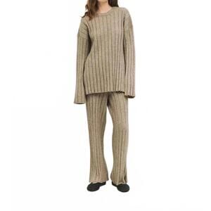 NEW MOD REF dakota knit pants in taupe